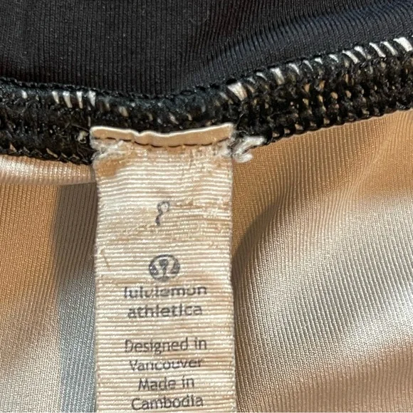 Lululemon Sun Runner Crop Legging in Dusk Dye Sheer Side Sz 8 Yoga Atheleisure - Picture 4 of 13